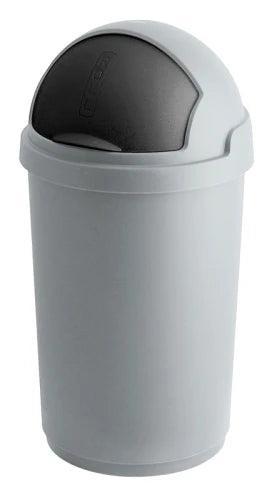 Curver Bullet Bin 50 liter - zilver - antraciet, Huis en Inrichting, Schoonmaakartikelen, Verzenden