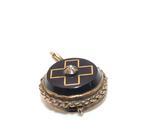 Zonder Minimumprijs - Hanger - 9 kt. Geel goud Onyx -