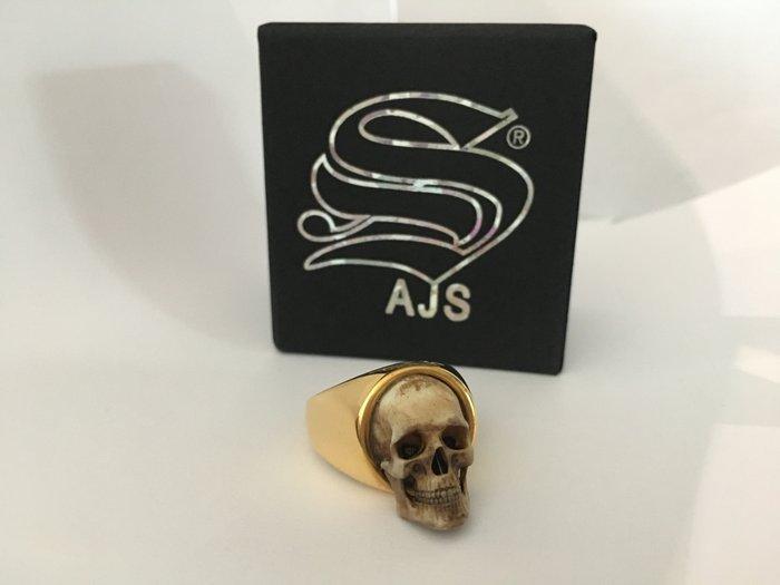 AJS Uniek Zeldzaam Handgemaakt Memento Mori Latijnse Schedel, Antiek en Kunst, Antiek | Boeken en Bijbels