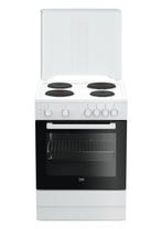 Beko Fss66000gw Elektrische Fornuis 60cm, Witgoed en Apparatuur, Ophalen of Verzenden, Nieuw, 85 tot 90 cm