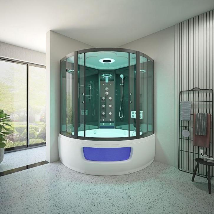 Bad Douche Whirlpool Stoom Combi 135X135 Tesus (Badkamer), Huis en Inrichting, Badkamer | Complete badkamers, Nieuw, Ophalen of Verzenden