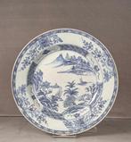 Bord - Porselein - Fijn blauw/wit bord