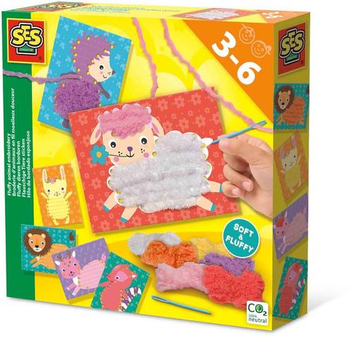 SES - Fluffy Dieren Borduren | SES Creative - Hobby, Hobby en Vrije tijd, Knutselen, Nieuw, Verzenden
