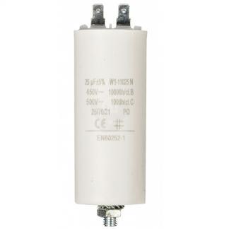 Condensator - Aanloop - 25.0 F (Max. 450V, Aarde), Doe-het-zelf en Verbouw, Elektra en Kabels, Nieuw, Verzenden