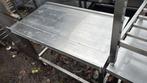 Afvoertafel links 117x72x90 bxdxh zeer zware kwaliteit, Ophalen of Verzenden, Gebruikt