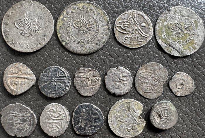 Ottomaanse Rijk, Egypte. Sultan Bayezid I - Abdülmecid., Postzegels en Munten, Munten | Azië