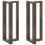 vidaXL Console tafelpoten 2 st T-vormig 25x28x(72-73)cm, Huis en Inrichting, Tafelonderdelen, Verzenden, Nieuw