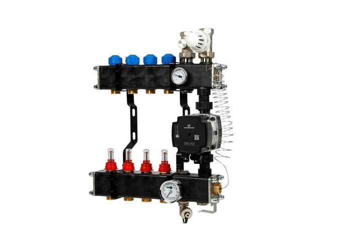 VTE composiet vloerverwarming verdeler 5-groeps, Doe-het-zelf en Verbouw, Buizen en Afvoer, Ophalen of Verzenden