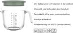 Mepal Glas maatbeker met deksel Chef it - 1000 ml -, Witgoed en Apparatuur, Magnetrons, Ophalen of Verzenden, Zo goed als nieuw