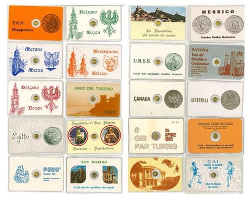 Wereld. Set n. 20 Monete Commemorative in Oro 8K – Eroi e, Postzegels en Munten, Munten | Europa | Niet-Euromunten