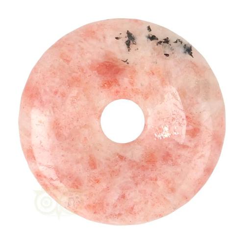 Zonnesteen donut hanger Nr 8 - Ø 4 cm, Sieraden, Tassen en Uiterlijk, Edelstenen, Nieuw, Verzenden