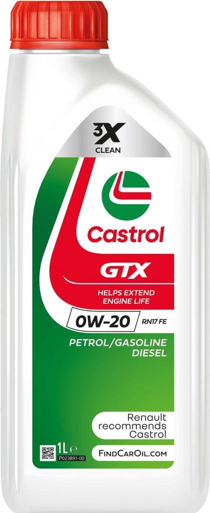 Castrol GTX 0W20 RN17 FE 1 Liter, Auto diversen, Onderhoudsmiddelen, Ophalen of Verzenden