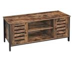 TV Meubel 110 cm – Industrieel Lowboard met Deuren en Vakken, Verzenden, Nieuw