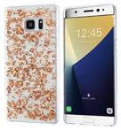 Galaxy S7 Edge TPU Bling Glitterhoesje Bladgoud - Look