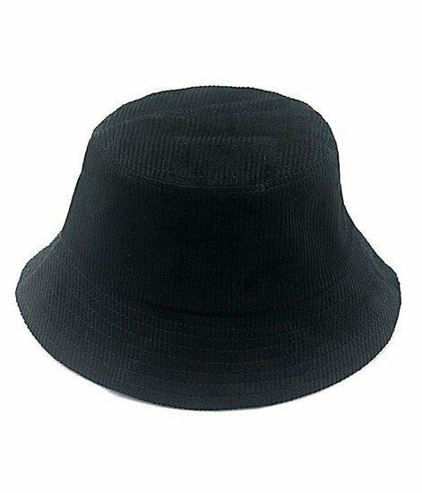 Bucket Hat Rib Stof Zwart, Kleding | Dames, Hoeden en Petten