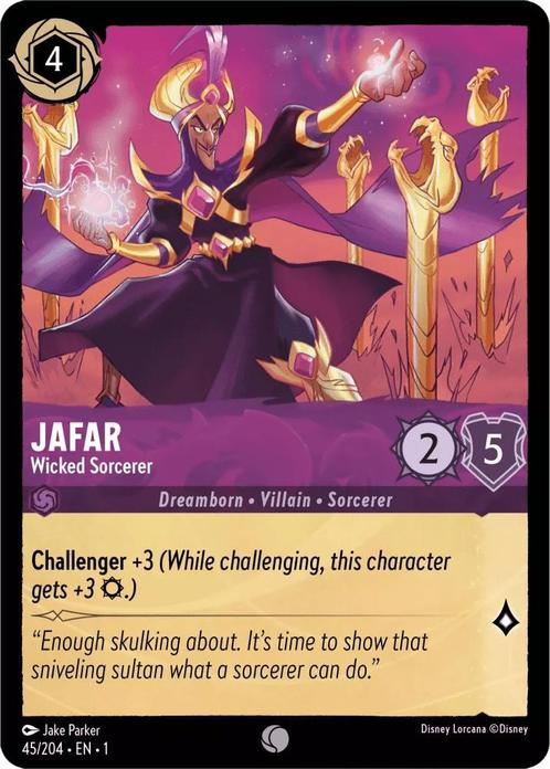 [45/204] - JAFAR - Wicked Sorcerer ENG NON-FOIL [M/NM], Verzamelen, Disney, Ophalen of Verzenden