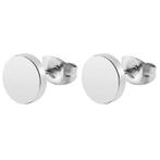 Fako Bijoux® - Oorbellen Dichte Cirkel - RVS - Staal - Munt, Verzenden, Nieuw