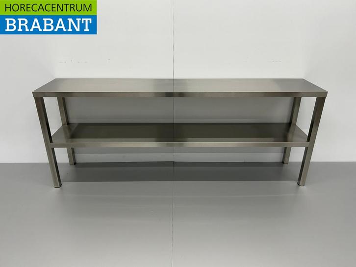 HCB RVS Dubbele Etagère Brug 180 x 35 x 70 cm Horeca, Zakelijke goederen, Horeca | Keukenapparatuur, Nieuw in verpakking, Ophalen of Verzenden