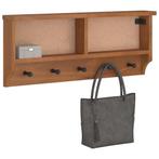 vidaXL Wandkapstok SANDNES 87x12x35 cm massief grenenhout, Huis en Inrichting, Woonaccessoires | Kapstokken, Verzenden, Nieuw