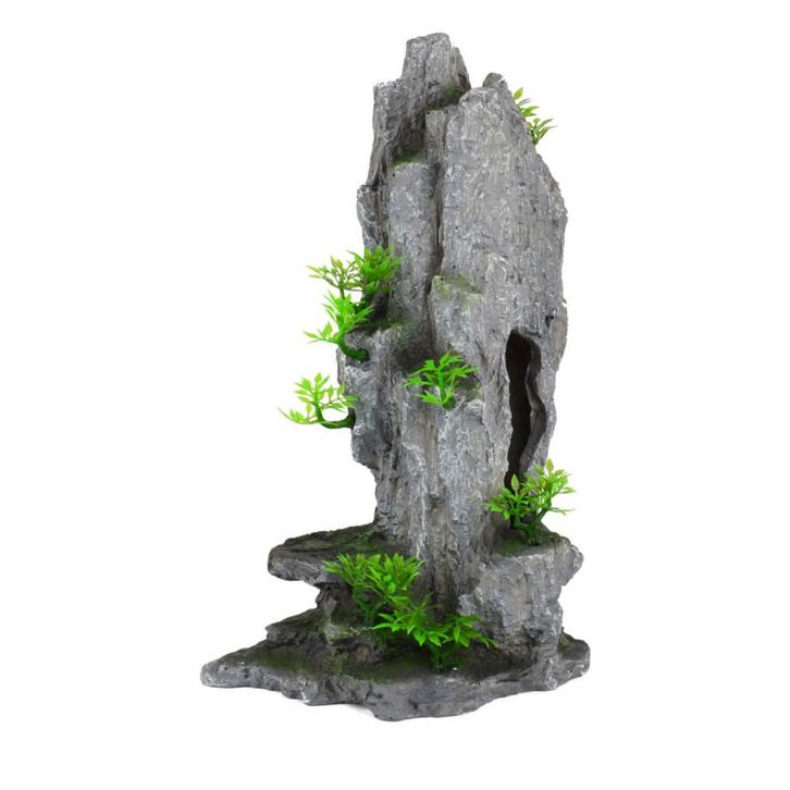 Begroeide steile rots met doorkijk en plateau OS-916 - aquar, Dieren en Toebehoren, Vissen | Aquaria en Toebehoren, Sierelement