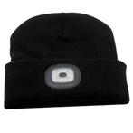 Benson Warme muts met LED verlichting - zwart - drie lich..., Kleding | Heren, Mutsen, Sjaals en Handschoenen, Ophalen of Verzenden