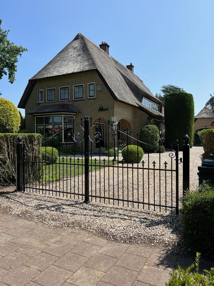 NIEUW!! Inrijpoort 400 cm zie fotos. NU SLECHTS € 2650,00, Tuin en Terras, Tuinpoorten, Nieuw, Staal, Draaipoort, 150 tot 200 cm