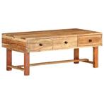 vidaXL Salontafel 100x50x40 cm massief acaciahout, Huis en Inrichting, Tafels | Salontafels, 100 tot 150 cm, Verzenden, Nieuw