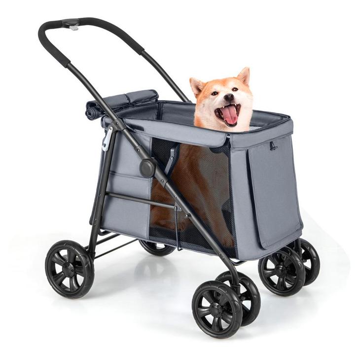 LIVSK Opvouwbare Kinderwagen voor Huisdieren - Duurzame Oxfo, Dieren en Toebehoren, Honden-accessoires, Nieuw, Verzenden
