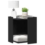 vidaXL Kattenbakkast 42x42x51 cm bewerkt hout zwart, Dieren en Toebehoren, Verzenden, Nieuw