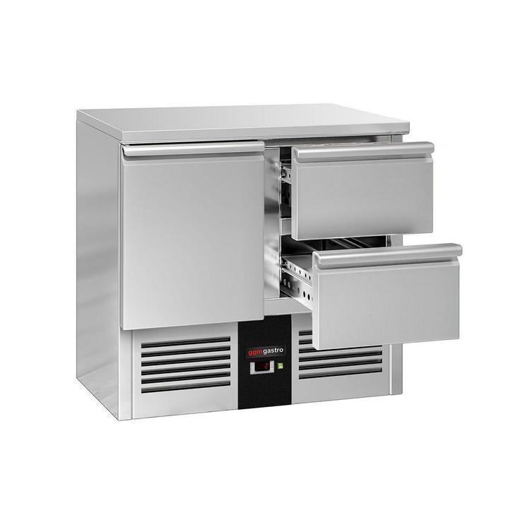 GGM Gastro | Koelwerkbank PREMIUM - 900x700mm - 1 deur & 2 |, Zakelijke goederen, Horeca | Keukenapparatuur, RVS Meubilair, Verzenden