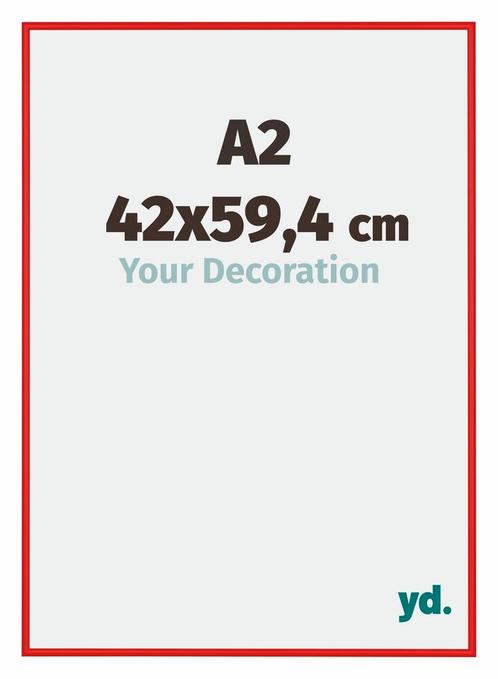 Fotolijst A2 - 42x59,4 cm - Ferrari Rood - Aluminium - New, Huis en Inrichting, Woonaccessoires | Lijsten, Nieuw, Verzenden