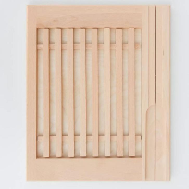 HOCHO Beukenhouten Broodsnijplank 355x295x22 mm – Met Kru., Huis en Inrichting, Keuken | Keukenbenodigdheden, Nieuw, Ophalen of Verzenden