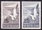 Nederland 1951 - Luchtpostzegels zeemeeuwen 15 Gld en 25 Gld, Gestempeld