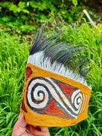 Convoluut van 3 hoofdversieringen Sentani - West-Papoea, Antiek en Kunst