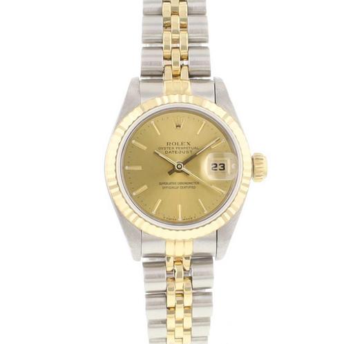 Rolex Lady-Datejust 26 69173 uit 1994, Sieraden, Tassen en Uiterlijk, Horloges | Dames, Polshorloge, Gebruikt, Rolex, Verzenden