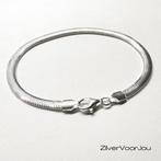 Zilveren vissengraat schakelarmband 925 Italy, Verzenden, Nieuw, Zilver
