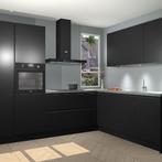 Zwarte greeploze keuken Liverpool 25782, Huis en Inrichting, Verzenden, Nieuw