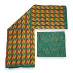Afrikaanse stof - Two-Tone print Polycotton - 6 yard Combina, Ophalen of Verzenden, Nieuw