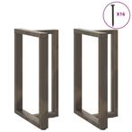vidaXL Bartafelpoten 2 st T-vormig 60x35x(90-91) cm staal, Huis en Inrichting, Tafelonderdelen, Verzenden, Nieuw