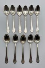 Ercuis - Lepel (11) - Gepolijst zilver - Set van 11,, Antiek en Kunst