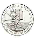 Wereld. Silver medal Raumfahrt Silbermedaille 1969 Apollo 11