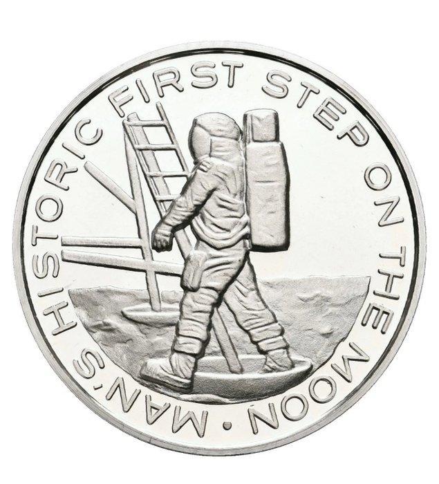 Wereld. Silver medal Raumfahrt Silbermedaille 1969 Apollo 11, Postzegels en Munten, Munten | Europa | Niet-Euromunten