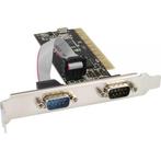 InLine seriële RS232 PCI kaart met 2 9-pins SUB-D, Nieuw, Ophalen of Verzenden
