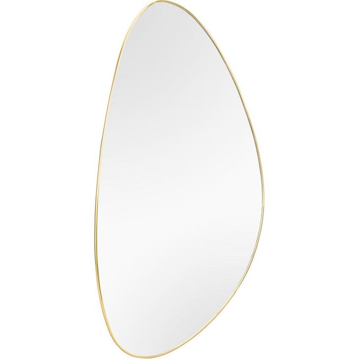 Spiegel - Livion Uca - Ovaal - Inclusief Lijst - Goud -, Huis en Inrichting, Woonaccessoires | Spiegels, Nieuw, Ophalen of Verzenden