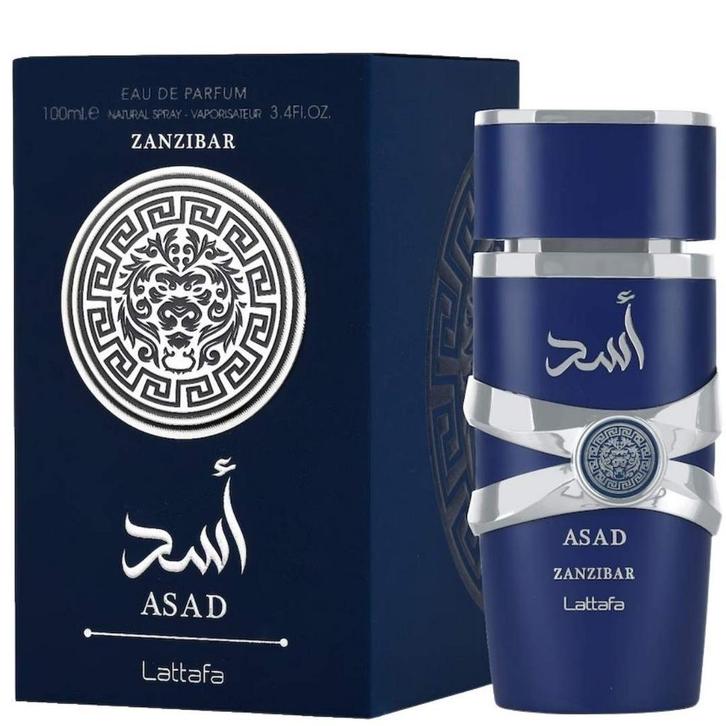Lattafa Asad Zanzibar Eau de Parfum - 100ml, Sieraden, Tassen en Uiterlijk, Uiterlijk | Haarverzorging, Overige typen, Nieuw, Ophalen of Verzenden