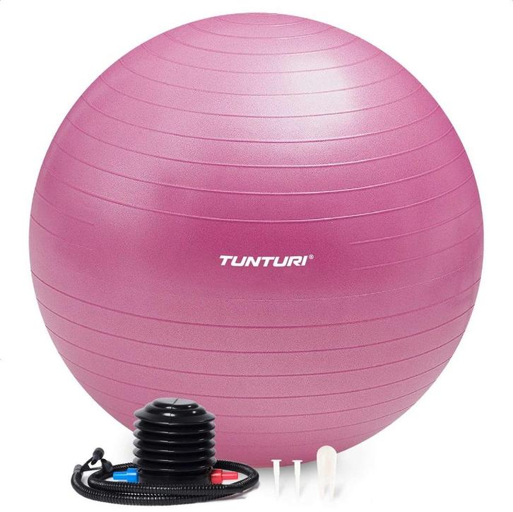 Tunturi Anti Burst Fitness bal met Pomp - Yoga bal 65 cm -, Sport en Fitness, Fitnessmaterialen, Nieuw, Ophalen of Verzenden