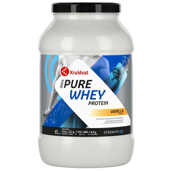 Kruidvat 100% Pure Whey met Vanillesmaak, Sport en Fitness, Gezondheidsproducten en Wellness, Nieuw, Verzenden