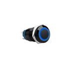 Push schakelaar blauwe verlichting - 16mm, Hobby en Vrije tijd, Elektronica-componenten, Ophalen of Verzenden, Nieuw