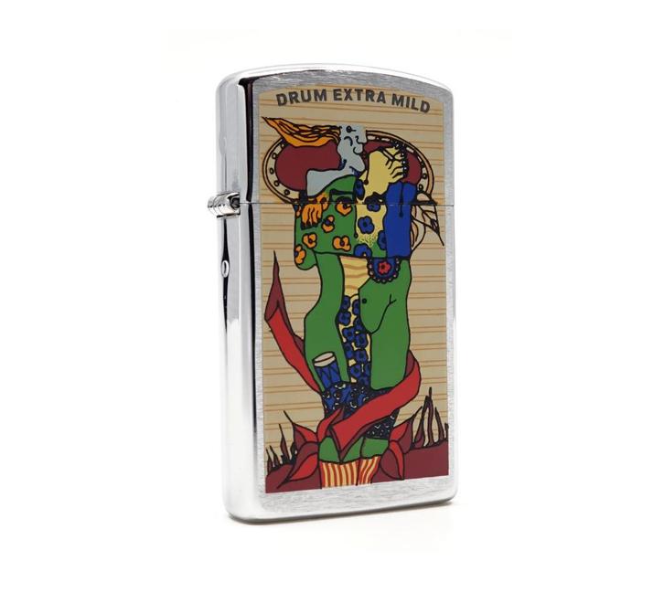 Zippo Slim Drum extra mild, Verzamelen, Rookartikelen, Aanstekers en Luciferdoosjes, Aansteker, Verzenden