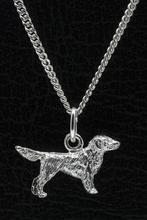 Zilveren Flat coated retriever ketting hanger - klein, Verzenden, Nieuw